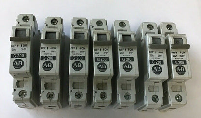 ALLEN BRADLEY 1492-CB1 G200 SER.C  CIRCUIT BREAKER, 20 A, 1 POLE (LOTOF7)