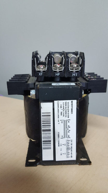 SQUARE D TRANSFORMER 9070TF300D1 W/QUICK CONNECT TERMINAL 600V 300VA 30A LR21455