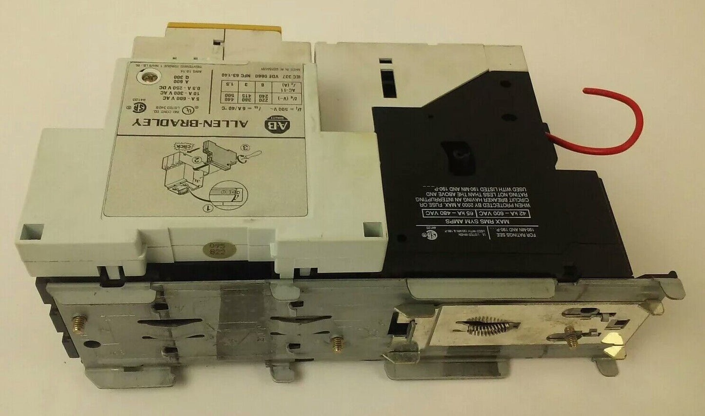 ALLEN-BRADLEY STARTER 190-MN, 190-P010, 190-A40, 190-A11, 199-FSMA1, 120V COIL