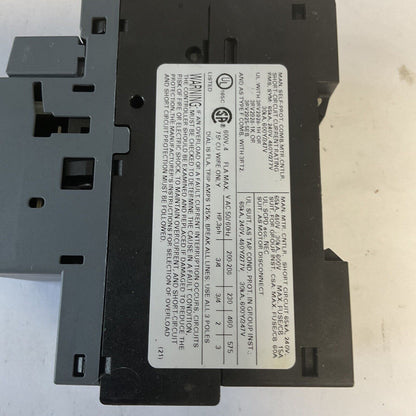 SIEMENS 3RV2011-1EA15 CIRCUIT BREAKER 52A CAT.A