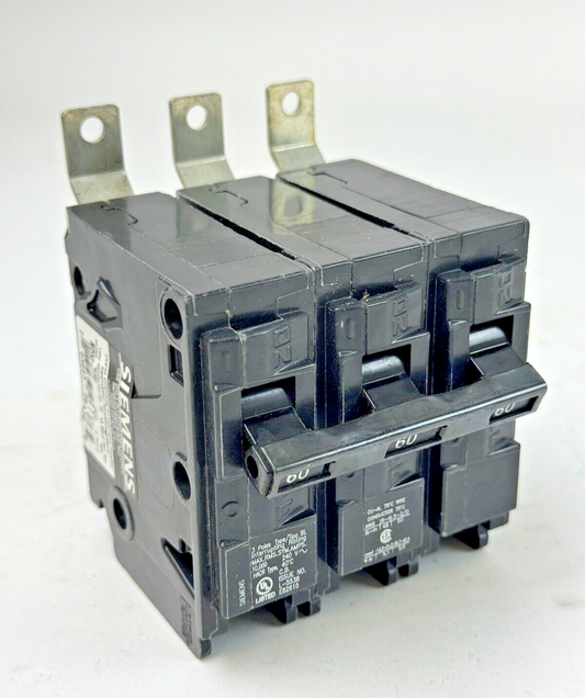 SIEMENS - B360 - BOLT-ON CIRCUIT BREAKER -3 POLE/ 240VAC/ 60A/ 10kA - NEW