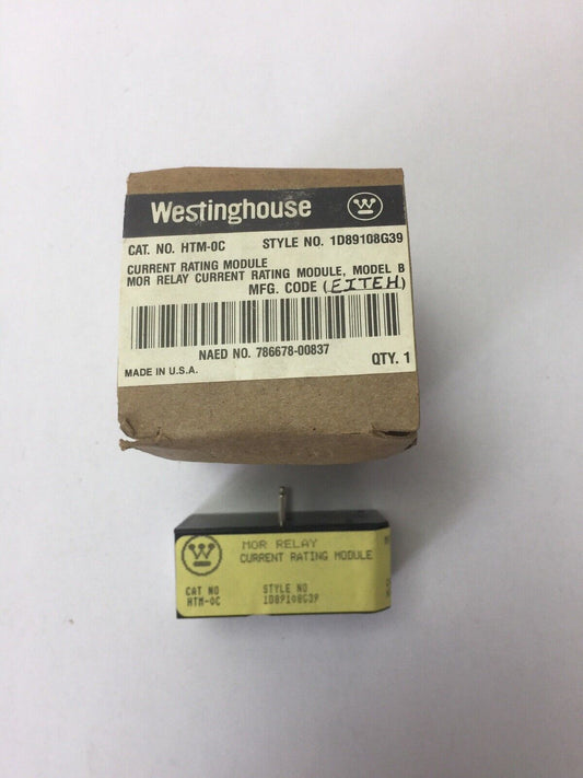 WESTINGHOUSE HTM-0C MOR RELAY CURRENT RATING MODULE MODEL B HEATER MODULE