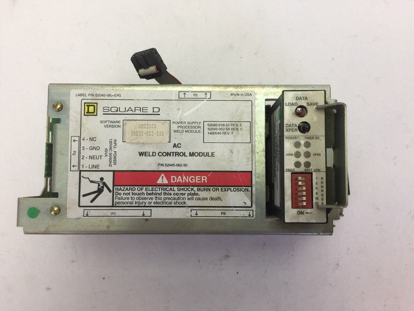 SQUARE D 52045-062-50 AC WELD CONTROL MODULE