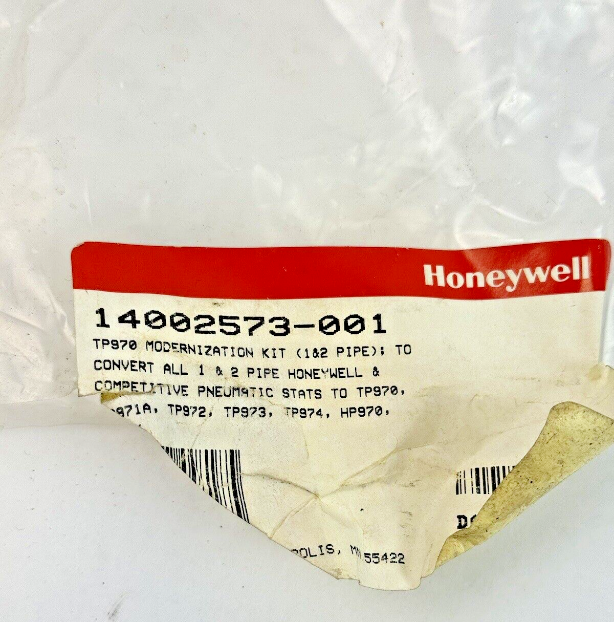 HONEYWELL - 14002573-001 - MODERNIZATION KIT- **SEE PICS - MISSING PIECES