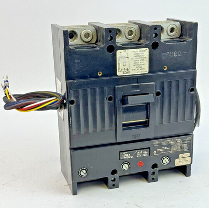 GE - TJJ436125 - CIRCUIT BREAKER W/ 125A TRIP + SEE BELOW - 125A, 600VAC, 3 POLE