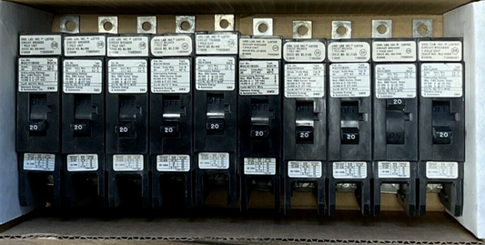 SIEMENS BQCH1B020 CIRCUIT BREAKER 20AMP 277VAC TYPE BQCH 1POLE ****LOTOF10****