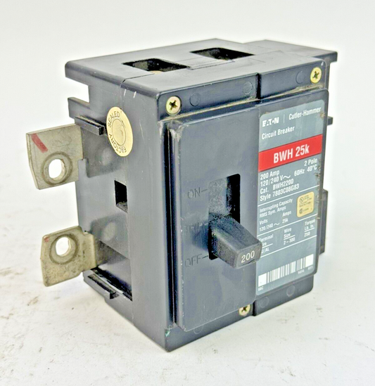 CUTLER-HAMMER - BWH2200 - 2 POLE,200A,240 VAC,60HZ TYPE BR MAIN CIRCUIT BREAKER