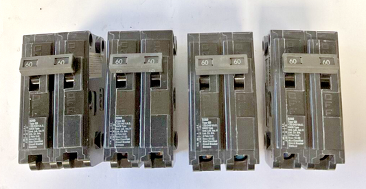 SIEMENS D260 CIRCUIT BREAKER 120/240VAC 60A 2POLE HACR TYPE***LOTOF4***