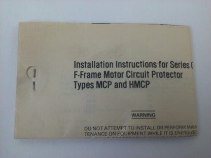 WESTINGHOUSE HMCP003A0C B SER.C MOTOR CIRCUIT PROTECTOR TRIP UNIT 3A 3P 600V