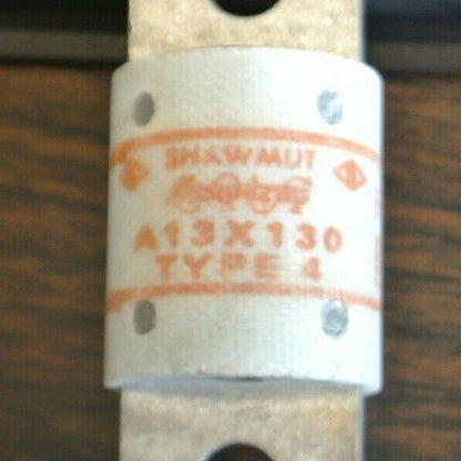 SHAWMUT A13X130 SEMICONDUCTOR / RECTIFIER FUSE / 130A / 130VAC / NEW SURPLUS