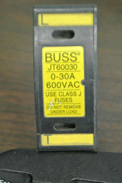 BUSS JT60030 FUSE HOLDER 0-30A / 600V / for CLASS J FUSES