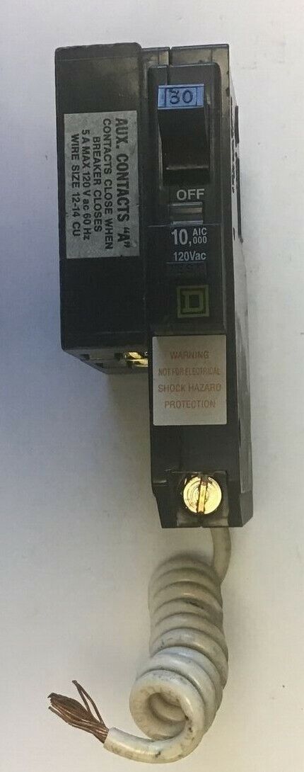 SQUARE D QOB130EPD1200 CIRCUIT BREAKER 30AMP 120VAC