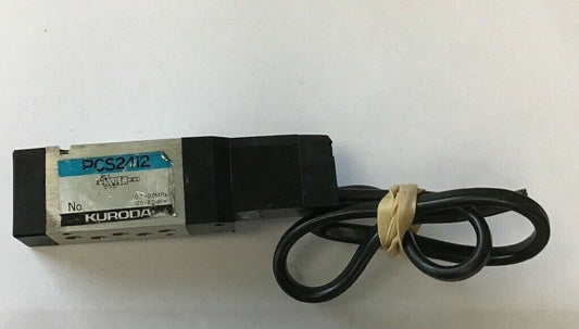 KURODA SOLENOID VALVE PCS2412 2~8kgf/cm sq MAY BE MISSING MOUNTING SCREWS AND