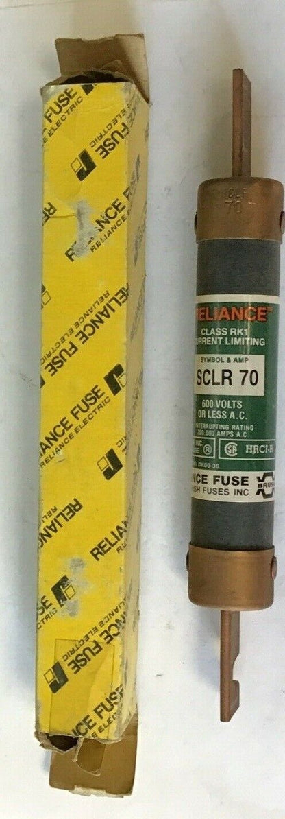 RELIANCE SCLR 70 FUSE CLASS RK1 600VAC 70AMP CURRENT LIMITING