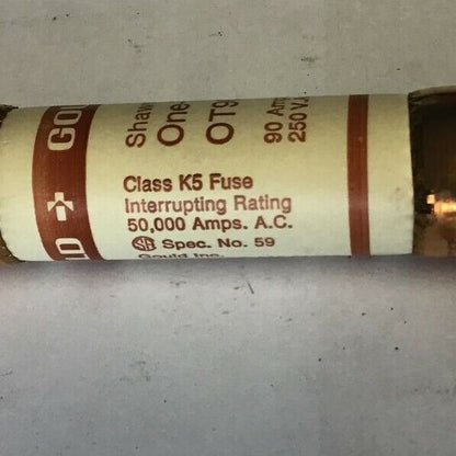 GOULD SHAWMUT OT90 ONE TIME FUSE 90A 250V  ***LOTOF5***