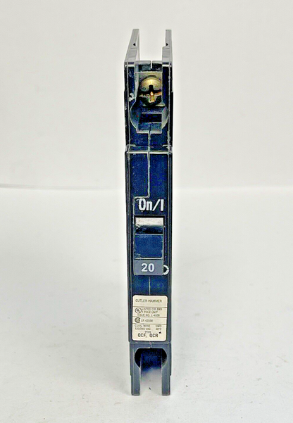 CUTLER-HAMMER - QCR1020T -1 POLE, 20 A, 120/240V CIRCUIT BREAKER - NEW OLD STOCK