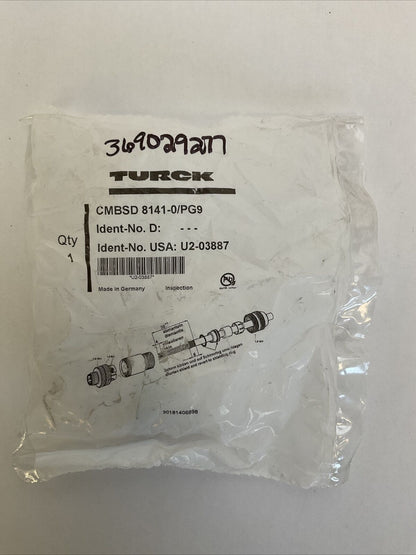 TURCK CMBSD 8141-0/PG9 CONNECTOR