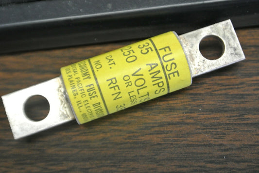ECONOMY / FPE RFN35 TYPE RF SEMICONDUCTOR FUSE / 250V / 35A / NEW SURPLUS / EACH