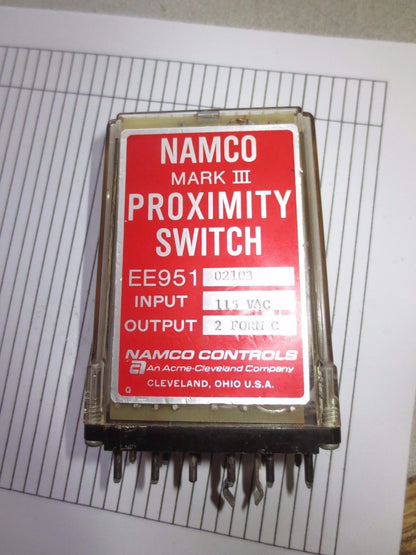 NAMCO EE951-02103 MARK III PROXIMITY SWITCH 120VAC