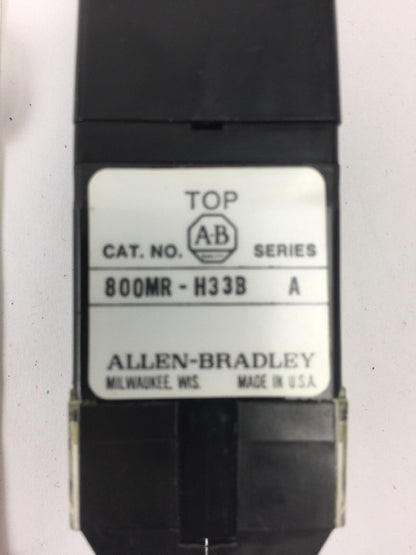 ALLEN BRADLEY 800MR-H33B KEY SELECTOR SWITCH
