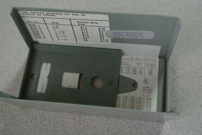 WESTINGHOUSE MST01SN - MANUAL MOTOR STARTER SWITCH and ENCLOSURE - NEW SURPLUS