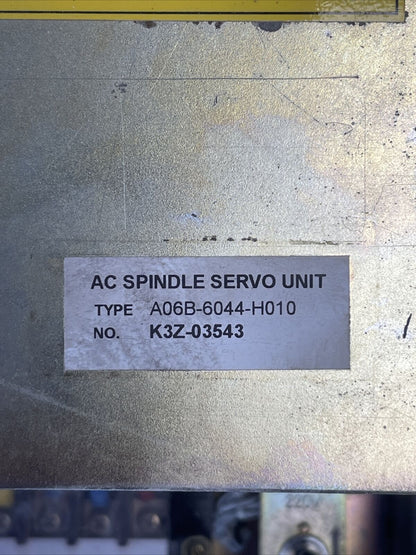 FANUC A06B-6044-H010 AC SPINDLE SERVO UNIT