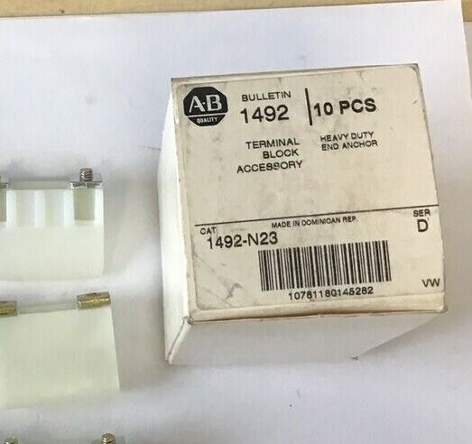 ALLEN BRADLEY 1492-N23 HEAVY DUTY END ANCHOR SER.D ***LOTOF10***