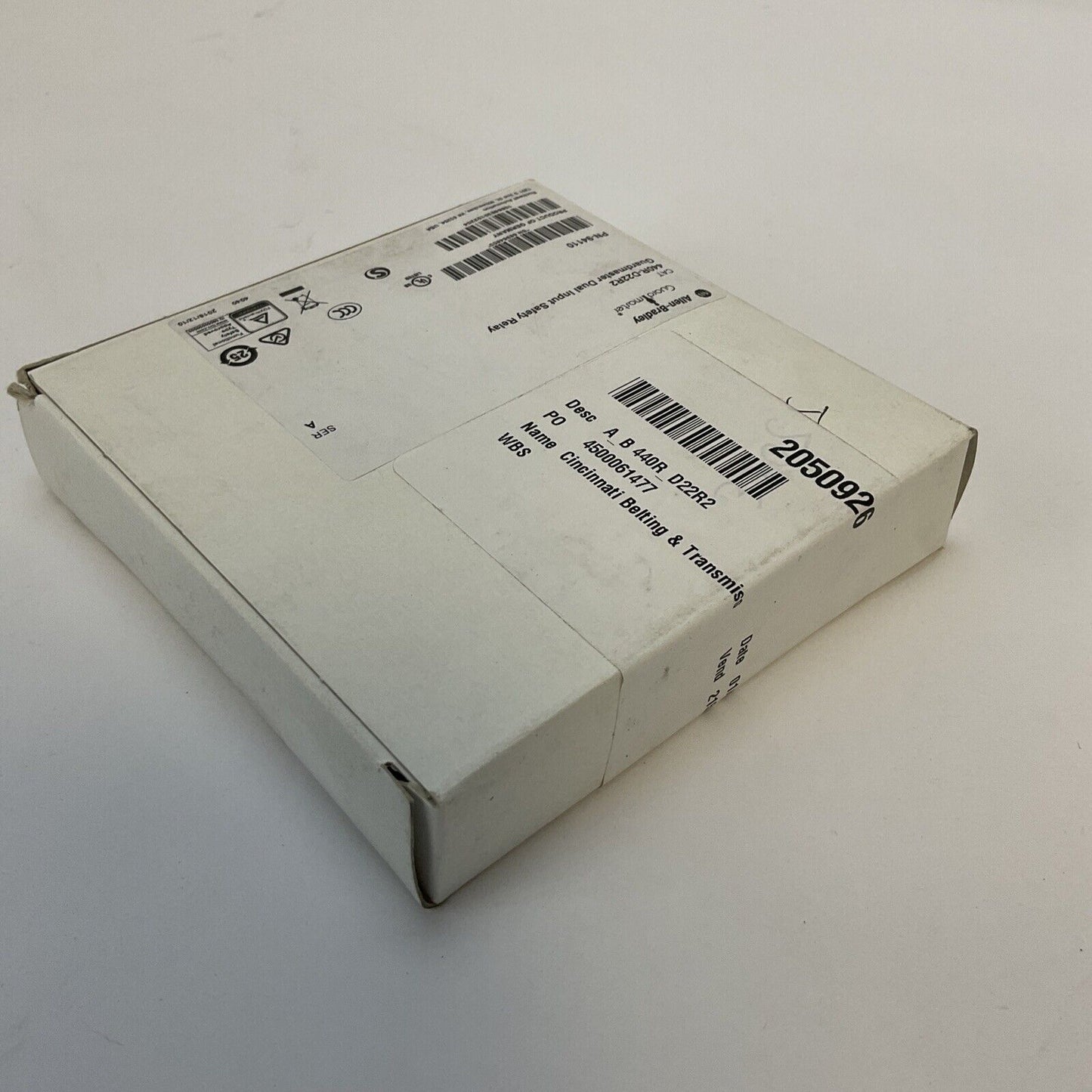 ALLEN BRADLEY 440R-D22R2 GUARDMASTER DUAL INPUT SAFETY RELAY OUTPUT AC15 250V 3A