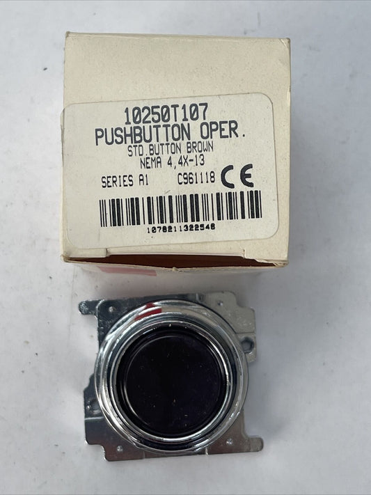 CUTLER HAMMER 10250T107 PUSHBUTTON OPER. STD. BUTTON BROWN NEMA 4,4X-13 SER A1