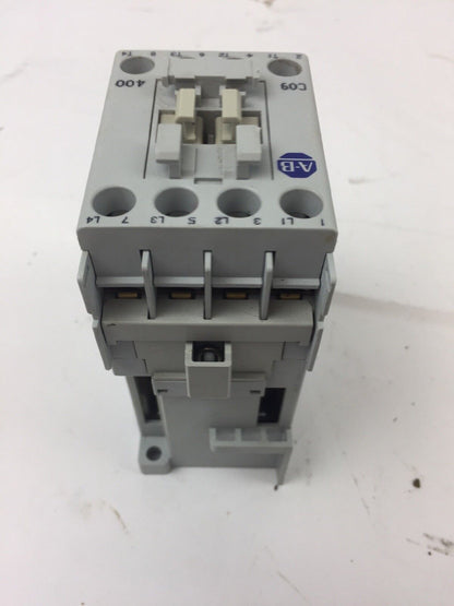 ALLEN BRADLEY 100-C09Z*400 CONTACTOR WITH 100-FSD250 SURGE SUPPRESSOR