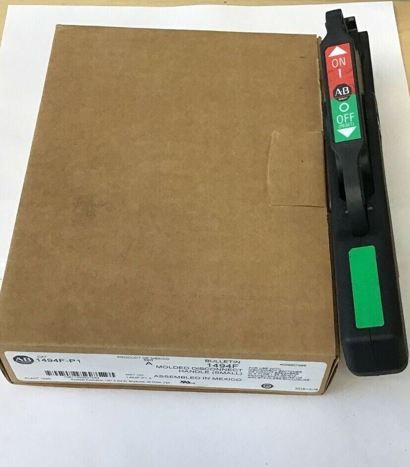 ALLEN BRADLEY 1494F-P1 MOLDED DISCONNECT HANDLE (SMALL) BULL.1494F