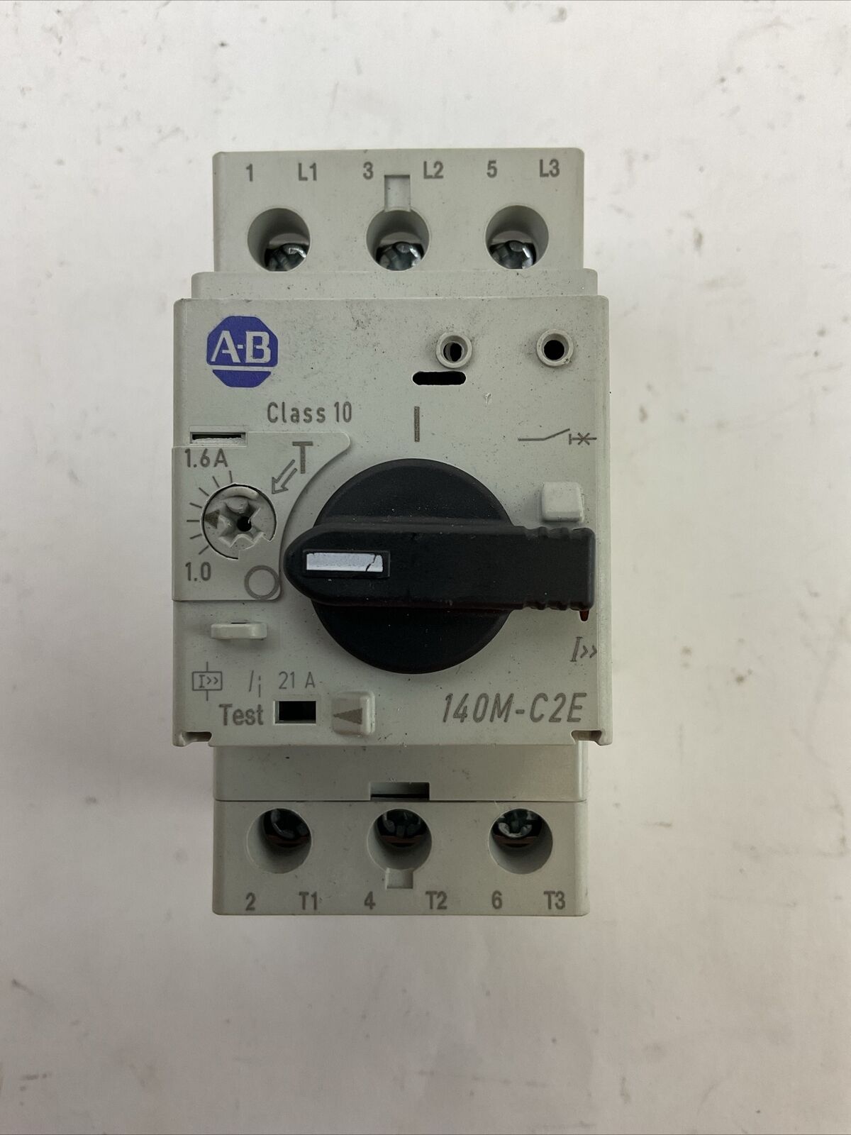 ALLEN BRADLEY 140M-C2E-B16 MOTOR PROTECTOR SER C 1.0-1.6A 600VAC 3PH 1HP