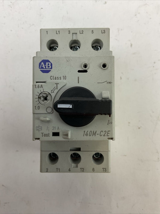 ALLEN BRADLEY 140M-C2E-B16 MOTOR PROTECTOR SER C 1.0-1.6A 600VAC 3PH 1HP