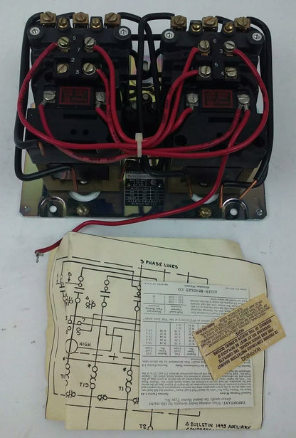 ALLEN BRADLEY 715X-AOD3000 TWO SPEED STARTER SIZE 0 PHASE 3 120V 60HZ SERIES L