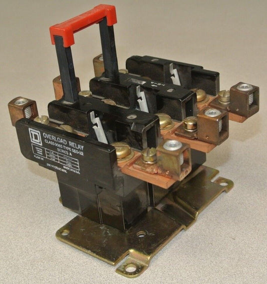 SQUARE D 9065 SEO-12 THERMAL OVERLOAD RELAY / 600VAC / 360VA / 0-120VAC / 3A