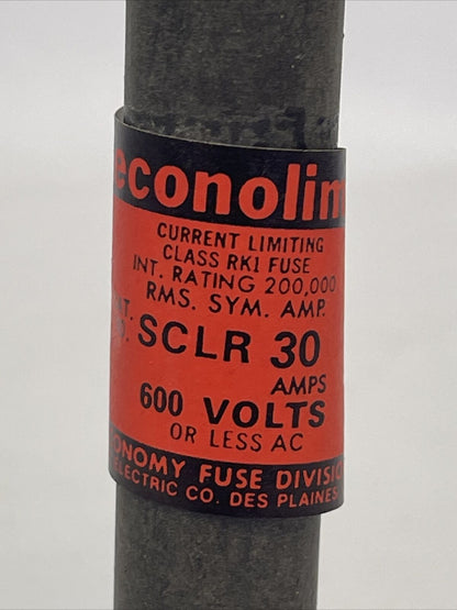 ECONOMY ECONOLIM SCLR30 CURRENT LIMITING CLASS RK1 FUSE 600VAC 30AMP (LOT OF 10)