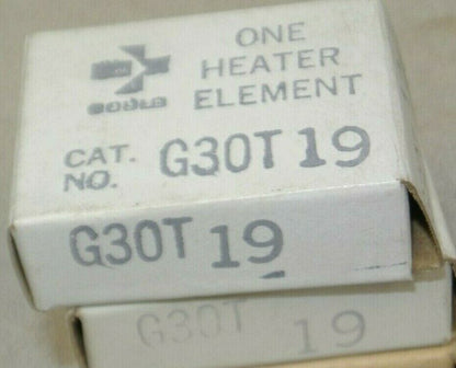 LOT of 2 / I-T-E / G30T19 OVERLOAD HEATER ELEMENT / NEW SURPLUS