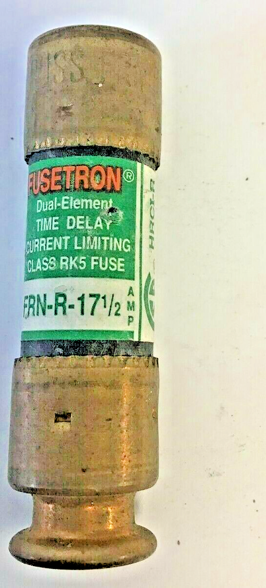 FUSETRON FRN-R-17 1/2 FUSE 17 1/2A CLASS RK5 DUAL ELEMENT ****LOTOF5****