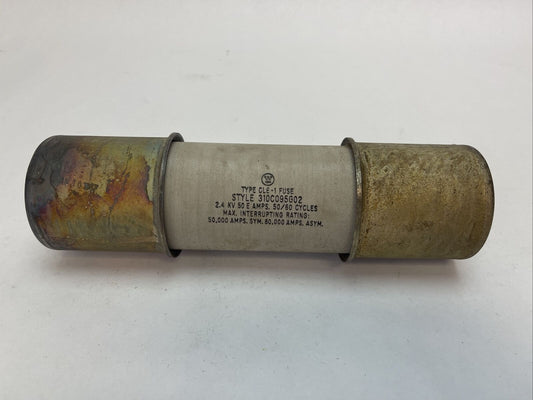 WESTINGHOUSE 310C095G02 TYPE CLE-1 FUSE 2.4KV 50E AMP 50/60CYCLES