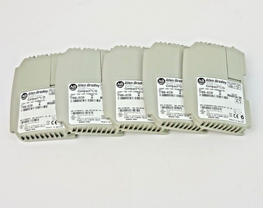 ALLEN-BRADLEY *LOT OF 5* - 1769-ECR SER. A F/W REV. N/A - COMPACT I/O RIGHT END