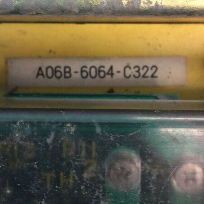FANUC A06B-6064-C322 SPINDLE SERVO DRIVE A20B-2000-022 A16B-2201-0440/05B A20B-