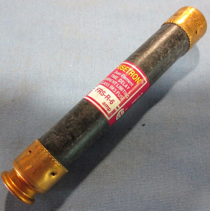 BUSS COOPER BUSSMANN FRS-R6 TIME DELAY LOW-PEAK FUSE 600VAC 6A - NEW SURPLUS