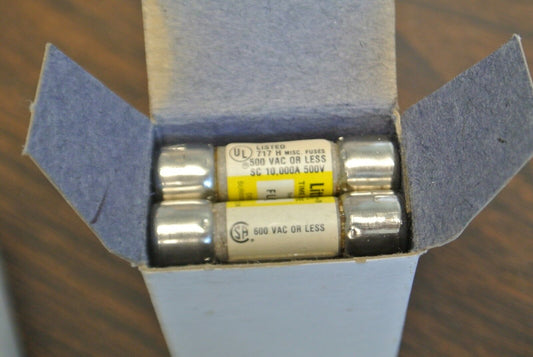 BOX of 10 / LITTELFUSE FLQ-12 SLO-BLO FUSE / 12A / 500V / NEW SURPLUS / FLQ12