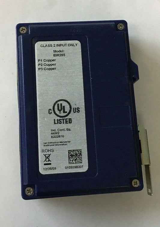 ELINX B&B ELECTRONICS EIR203 UNMANAGED INDUSTRIAL ETHERNET SWITCH 10-48VDC@3.8W