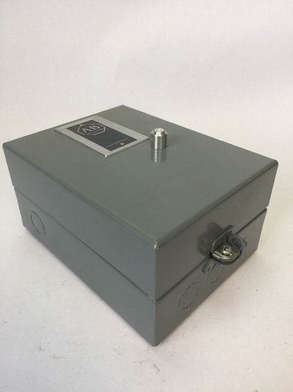 ALLEN BRADLEY 509-TAD FULL VOLTAGE STARTER NEMA SIZE 00 GA475 COIL 480V 60HZ