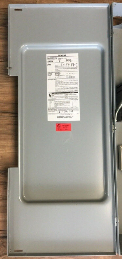 SIEMENS ITE JN324 VACU-BREAK SWITCH WITH CLAMPMATIC CONTACTS SER S 200A 240VAC