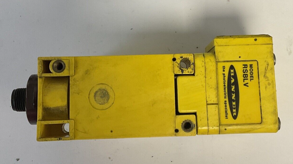 BANNER 9945A PHOTOELECTRIC SENSOR W/RSBLV MAXI-BEAM 240VAC 30VDC