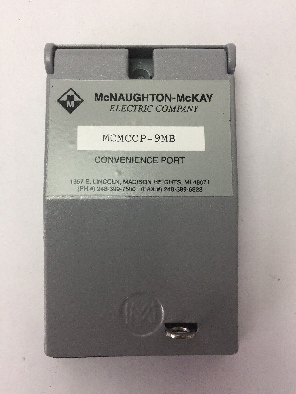 McNAUGHTON-McKAY ELECTRIC COMPANY MCMCCP-3MB CONVENIENCE PORT