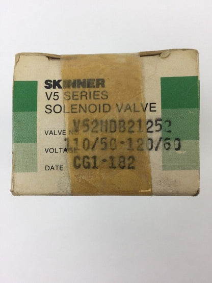 SKINNER V52HDB21252 V5 SERIES SOLENOID VALVE 110V/50HZ 120V/60HZ