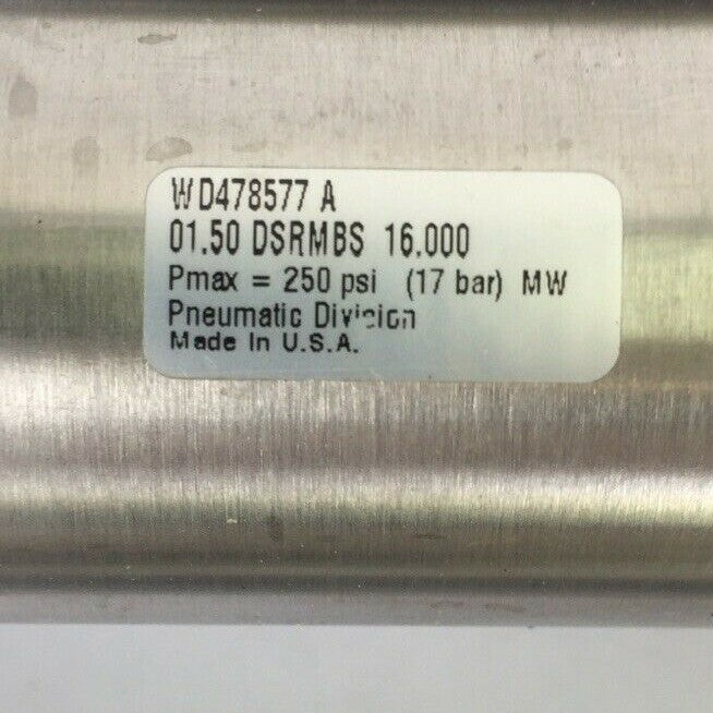 PARKER XLR12-16BJ1-B REACH SLIDE 100PSI WD478577A 250PSI